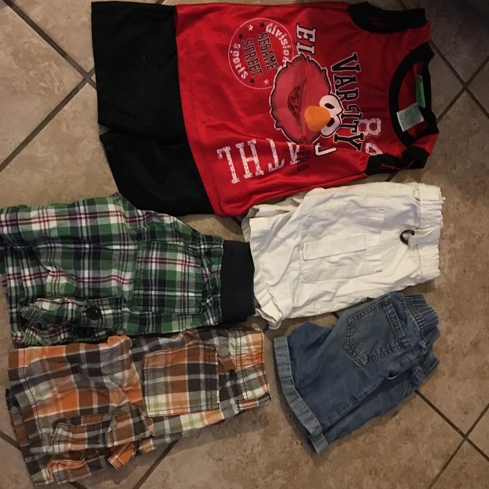 3t boys 5 shorts 1 tank top